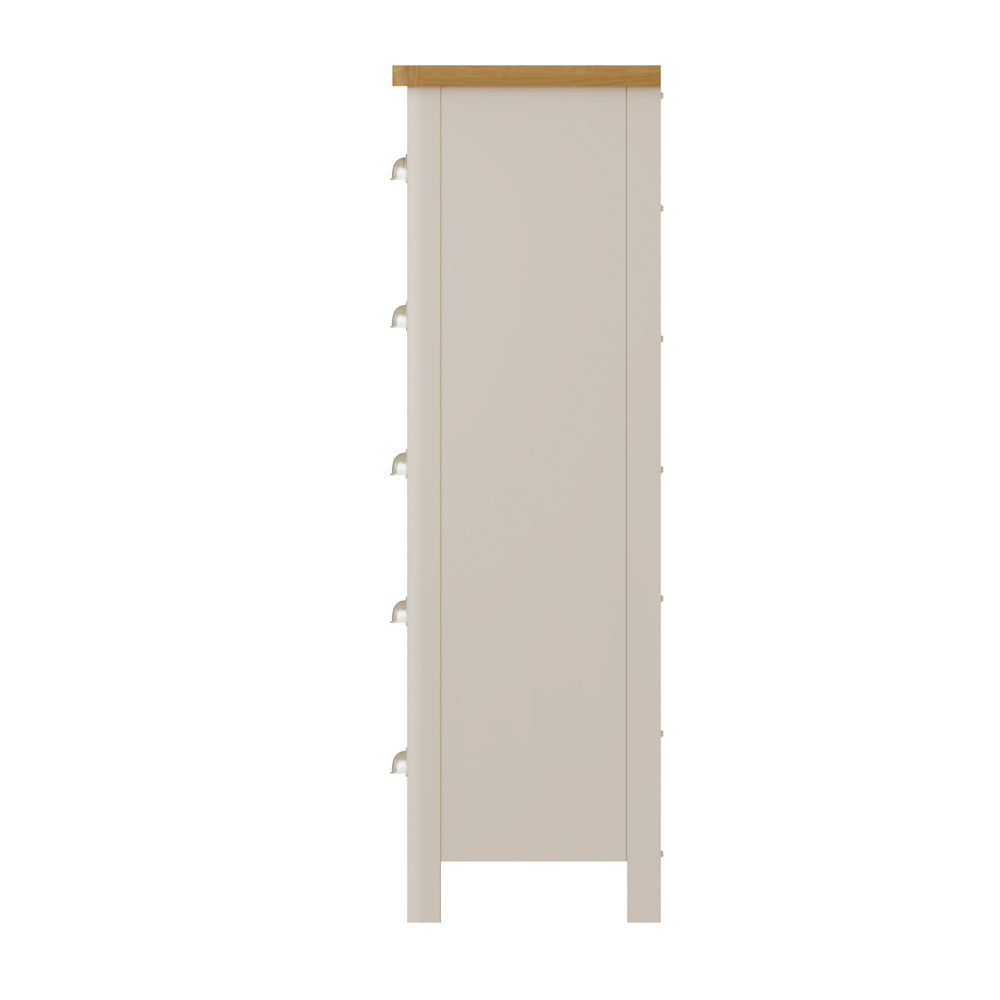 Raleigh 5 Drawer Narrow Chest Truffle