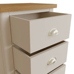 Raleigh 5 Drawer Narrow Chest Truffle