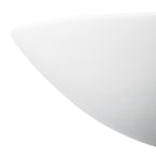 Radius Ceramic Wall Washer White Unglazed<br>White Ceramic