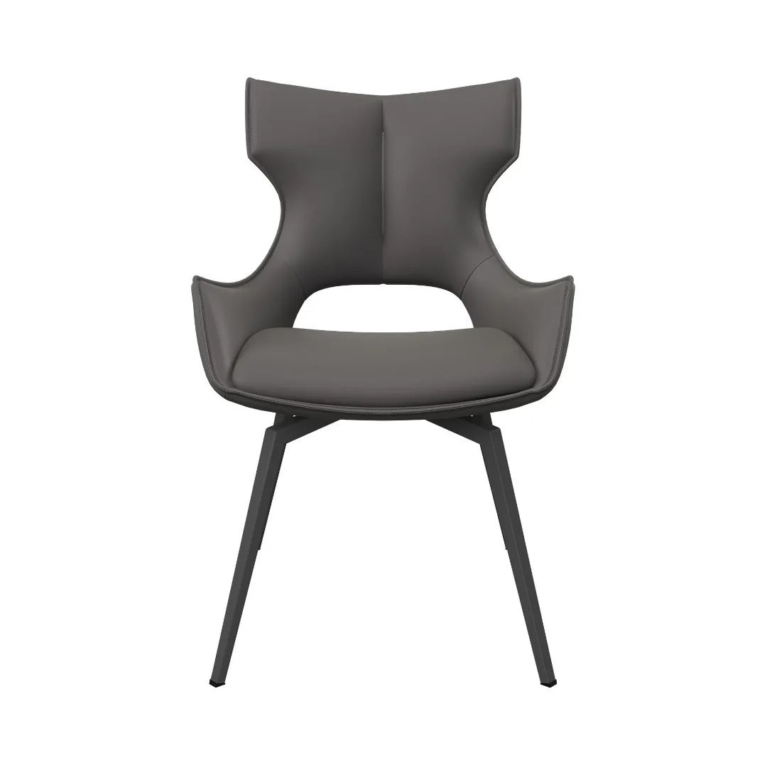 Raffaello Swivel Dining Chair Grey - Pair
