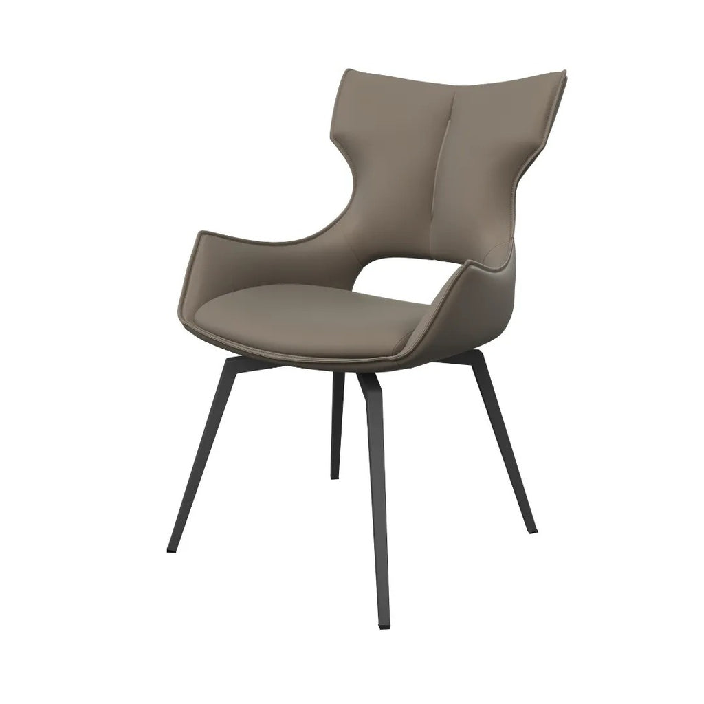 Raffaello Swivel Dining Chair Taupe - Pair