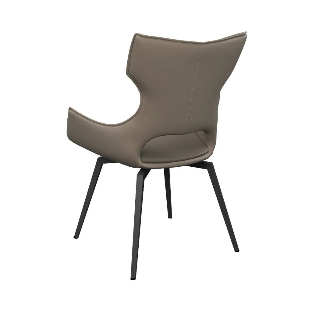 Raffaello Swivel Dining Chair Taupe - Pair