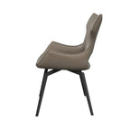 Raffaello Swivel Dining Chair Taupe - Pair