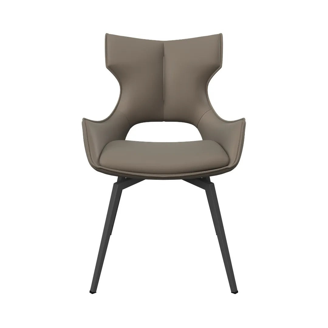 Raffaello Swivel Dining Chair Taupe - Pair