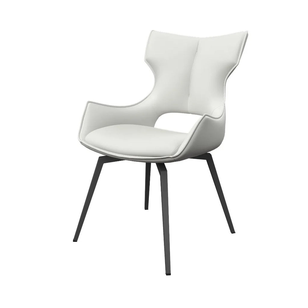 Raffaello Swivel Dining Chair White - Pair