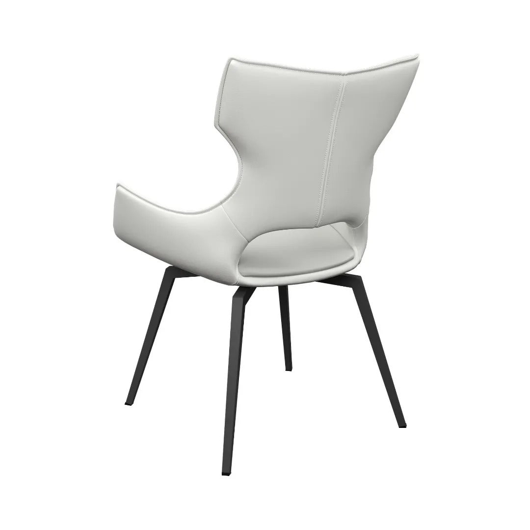 Raffaello Swivel Dining Chair White - Pair