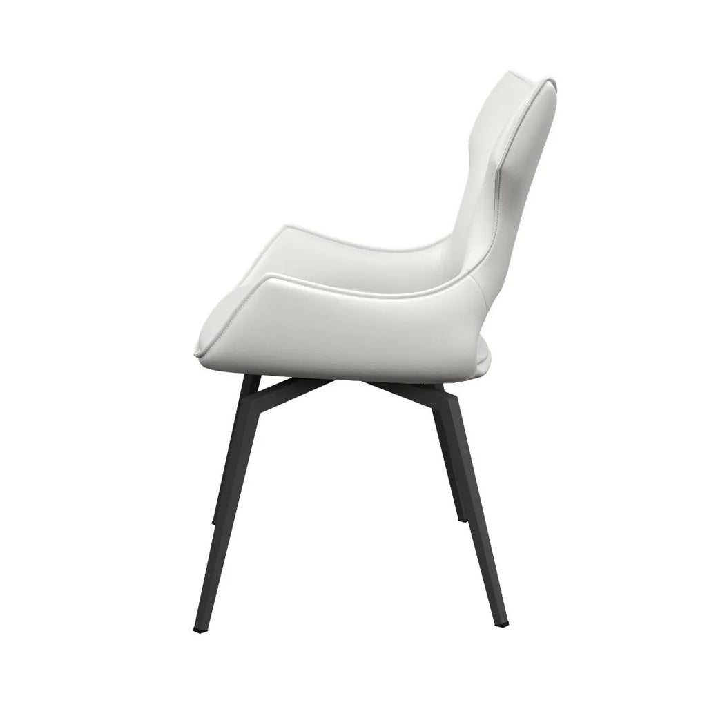 Raffaello Swivel Dining Chair White - Pair