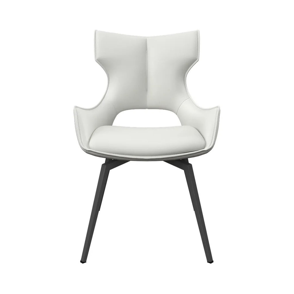 Raffaello Swivel Dining Chair White - Pair