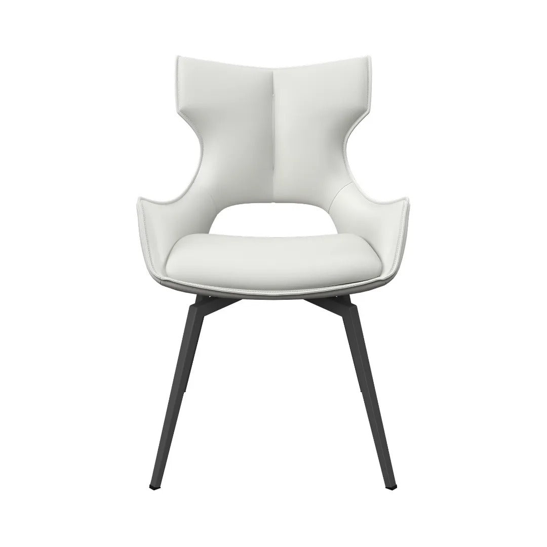 Raffaello Swivel Dining Chair White - Pair