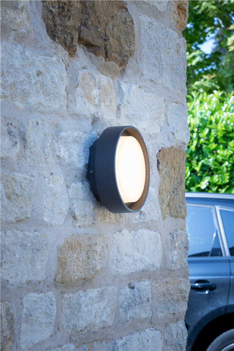 Ralph Small Outdoor Wall Light Anthracite IP65 LED<br>Matt Grey