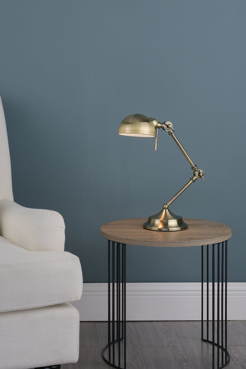Ranger Task Table Lamp Antique Brass<br>Antique Brass