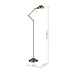 Ranger Floor Lamp Antique Brass<br>Antique Brass