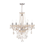 Raphael 5 Light Chandelier Champagne Crystal<br>Champagne Glass