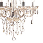 Raphael 5 Light Chandelier Champagne Crystal<br>Champagne Glass