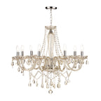 Raphael 8 Light Chandelier Champagne Crystal<br>Champagne Glass