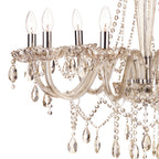 Raphael 8 Light Chandelier Champagne Crystal<br>Champagne Glass