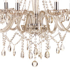 Raphael 8 Light Chandelier Champagne Crystal<br>Champagne Glass