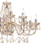 Raphael 12 Light Chandelier Champagne Crystal<br>Champagne Glass