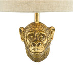 Raul Monkey Wall Light Gold With Shade <br>Matt Gold