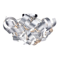 Rawley 4 Light Flush Brushed Aluminium 40cm<br>Brushed Aluminium