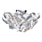 Rawley 4 Light Flush Brushed Aluminium 40cm<br>Brushed Aluminium