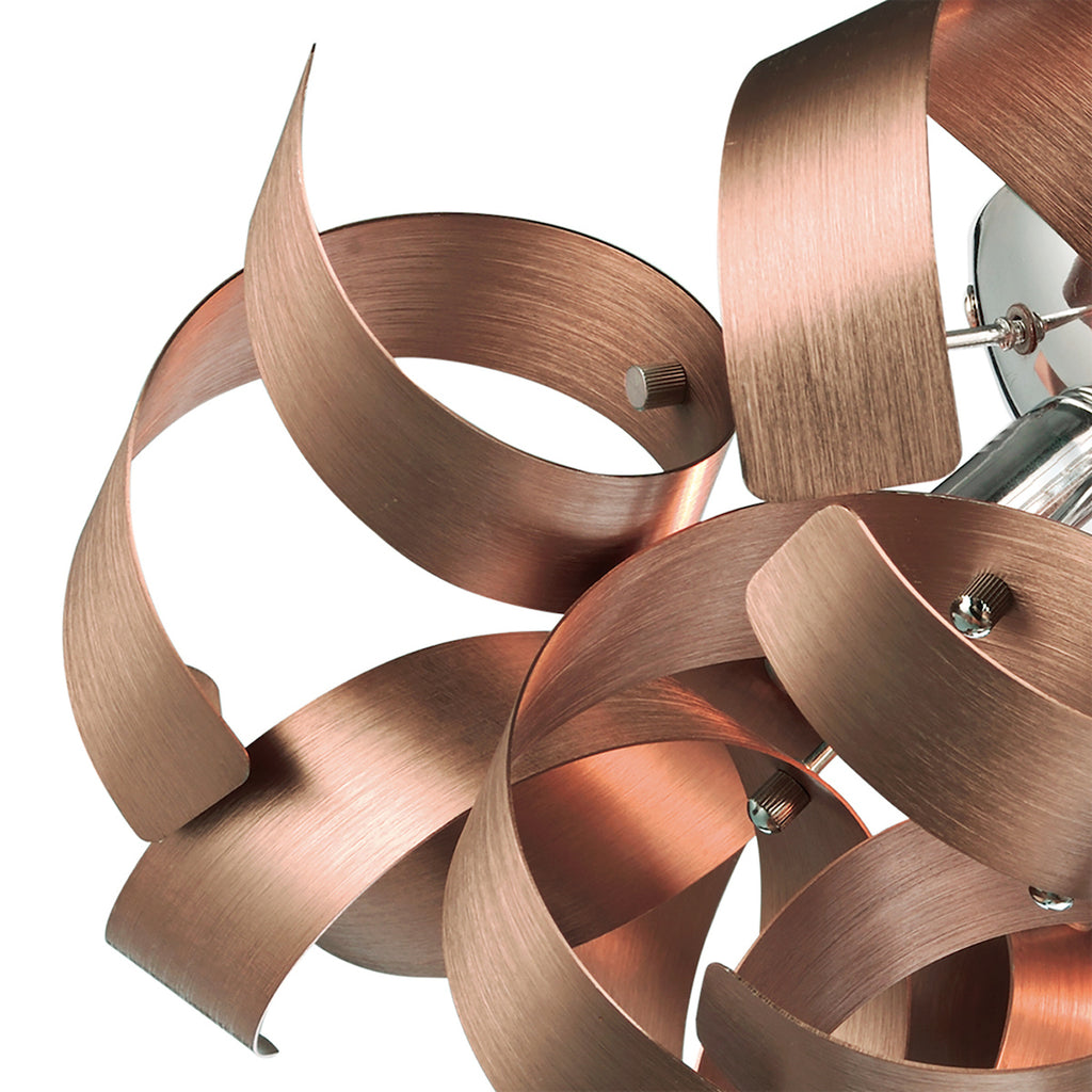 Rawley 4 Light Flush Brushed Copper 40cm<br>Brushed Copper