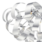 Rawley 5 Light Flush Brushed Aluminium 60cm<br>Brushed Aluminium