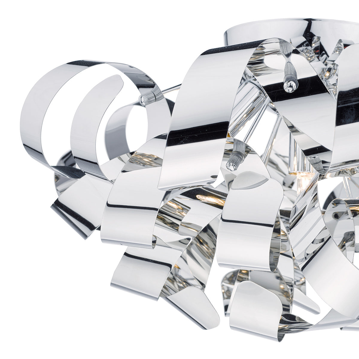 Rawley 5 Light Flush Polished Chrome 60cm<br>Polished Chrome