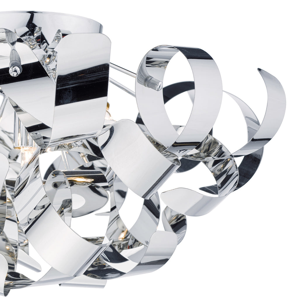 Rawley 5 Light Flush Polished Chrome 60cm<br>Polished Chrome