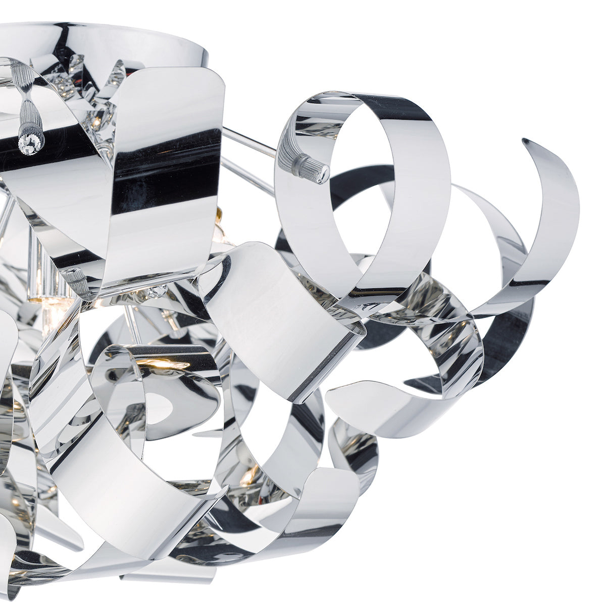 Rawley 5 Light Flush Polished Chrome 60cm<br>Polished Chrome