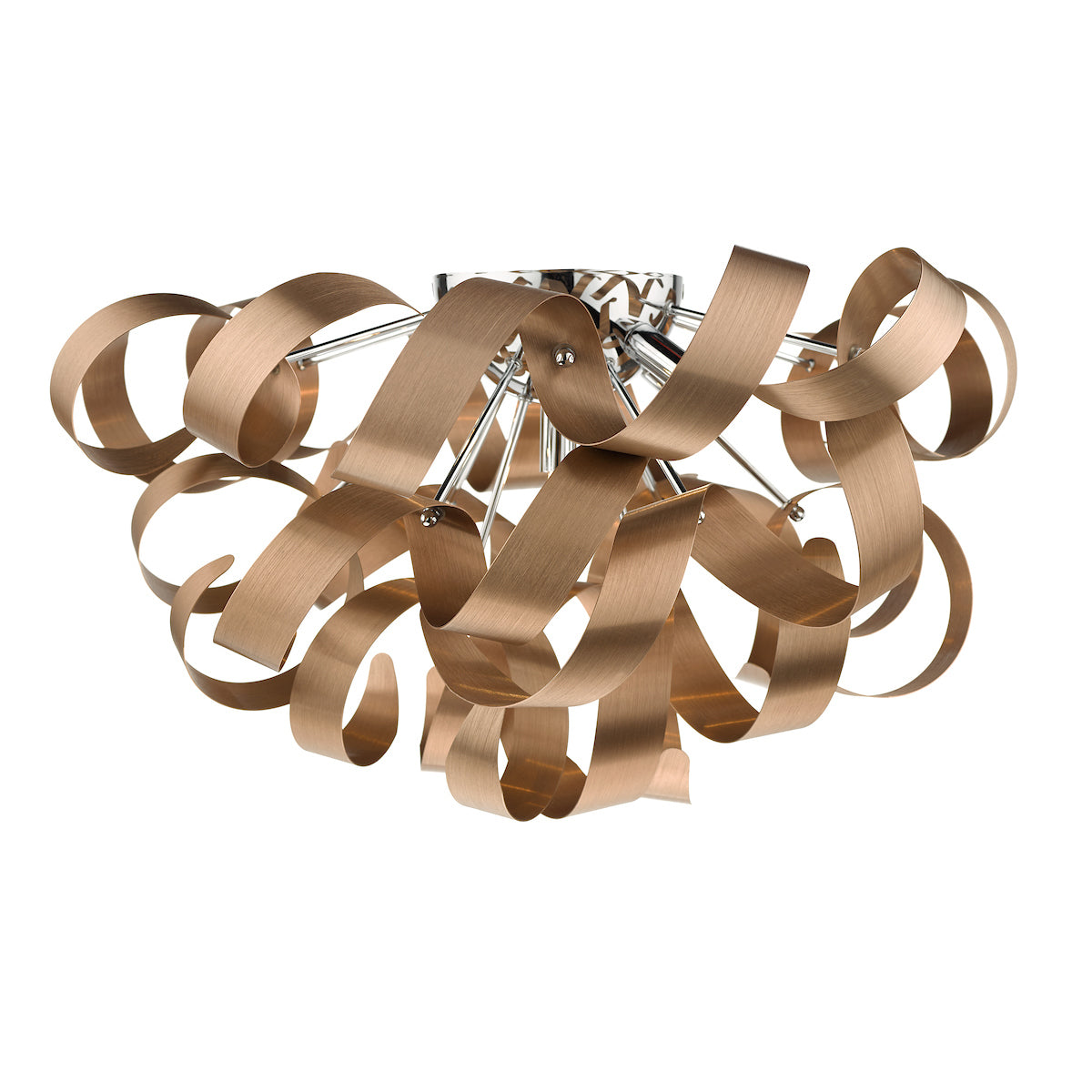 Rawley 5 Light Flush Brushed Copper 60cm<br>Brushed Copper