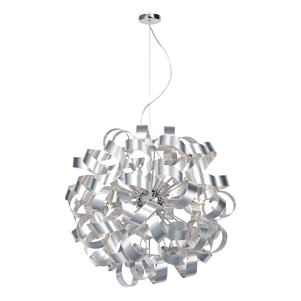 Rawley 12 Light Pendant Brushed Aluminium<br>Brushed Aluminium