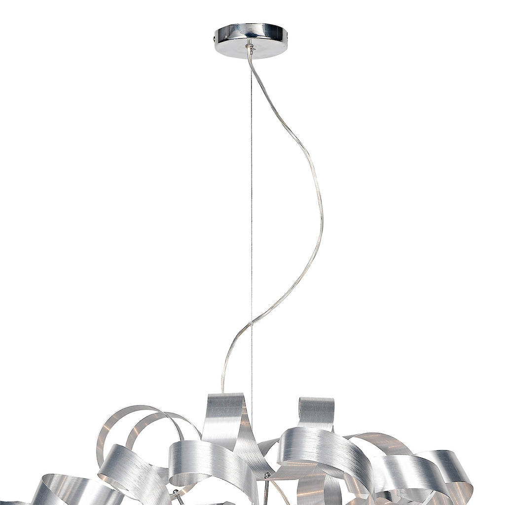 Rawley 12 Light Pendant Brushed Aluminium<br>Brushed Aluminium