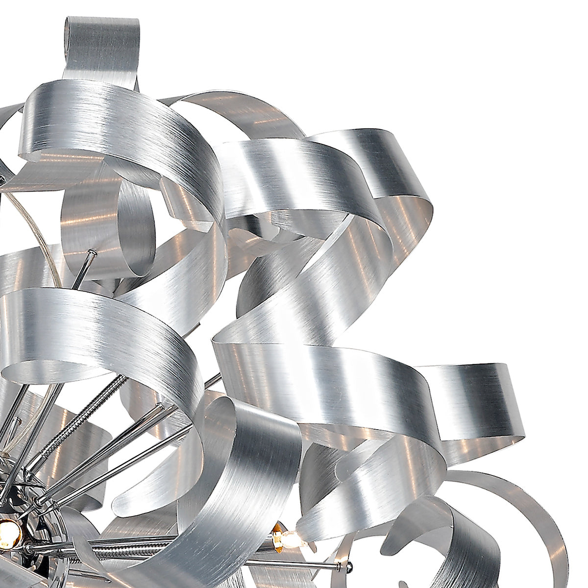 Rawley 12 Light Pendant Brushed Aluminium<br>Brushed Aluminium