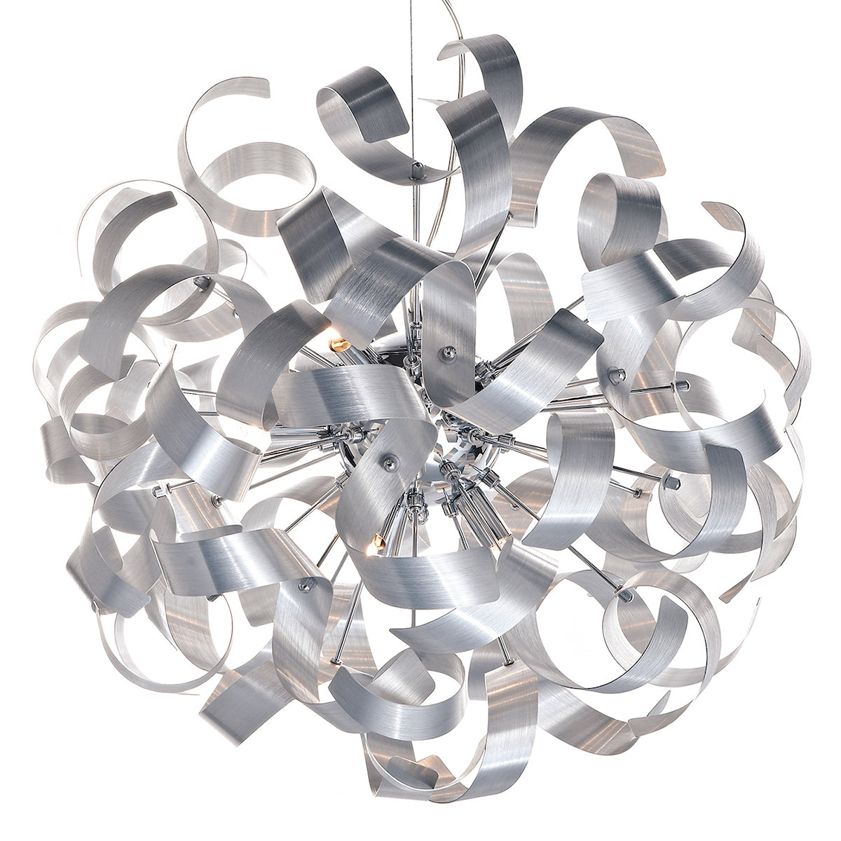 Rawley 9 Light Ribbon Pendant<br>Brushed Aluminium