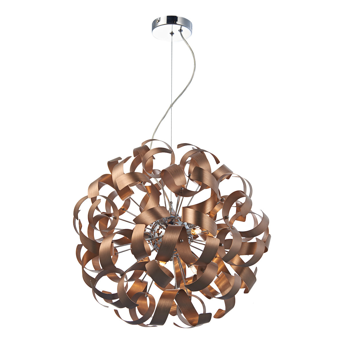 Rawley 9 Light Ribbon Pendant Brushed Copper<br>Brushed Copper