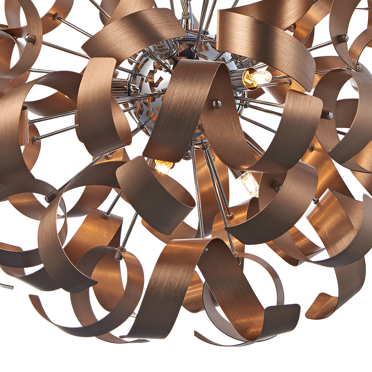 Rawley 9 Light Ribbon Pendant Brushed Copper<br>Brushed Copper