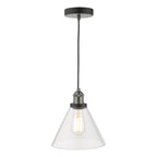 Ray 1 Light Single Pendant Antique Nickel Clear Glass<br>Antique Nickel