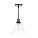 Ray 1 Light Pendant Antique Brass Clear<br>Antique Brass