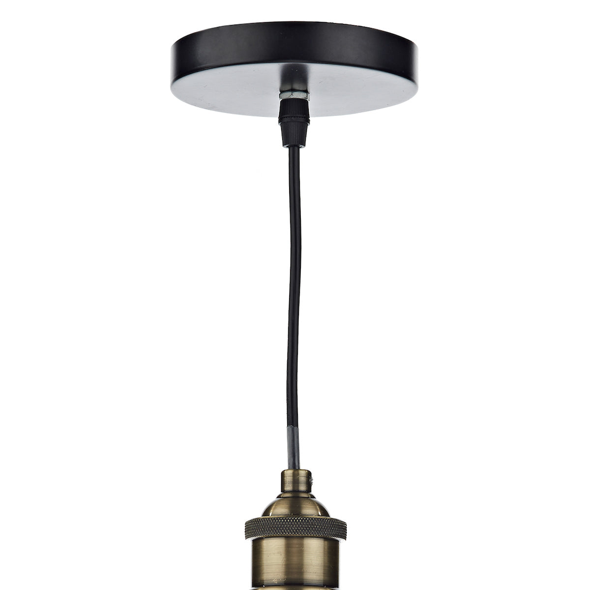 Ray 1 Light Pendant Antique Brass Clear<br>Antique Brass