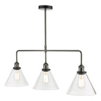 Ray 3 Light Bar Pendant Antique Nickel Clear GlassAntique Nickel