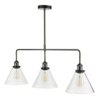 Ray 3 Light Bar Pendant Antique Nickel Clear GlassAntique Nickel