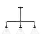 Ray 3 Light Bar Pendant Antique Nickel Clear GlassAntique Nickel