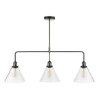 Ray 3 Light Bar Pendant Antique Nickel Clear GlassAntique Nickel