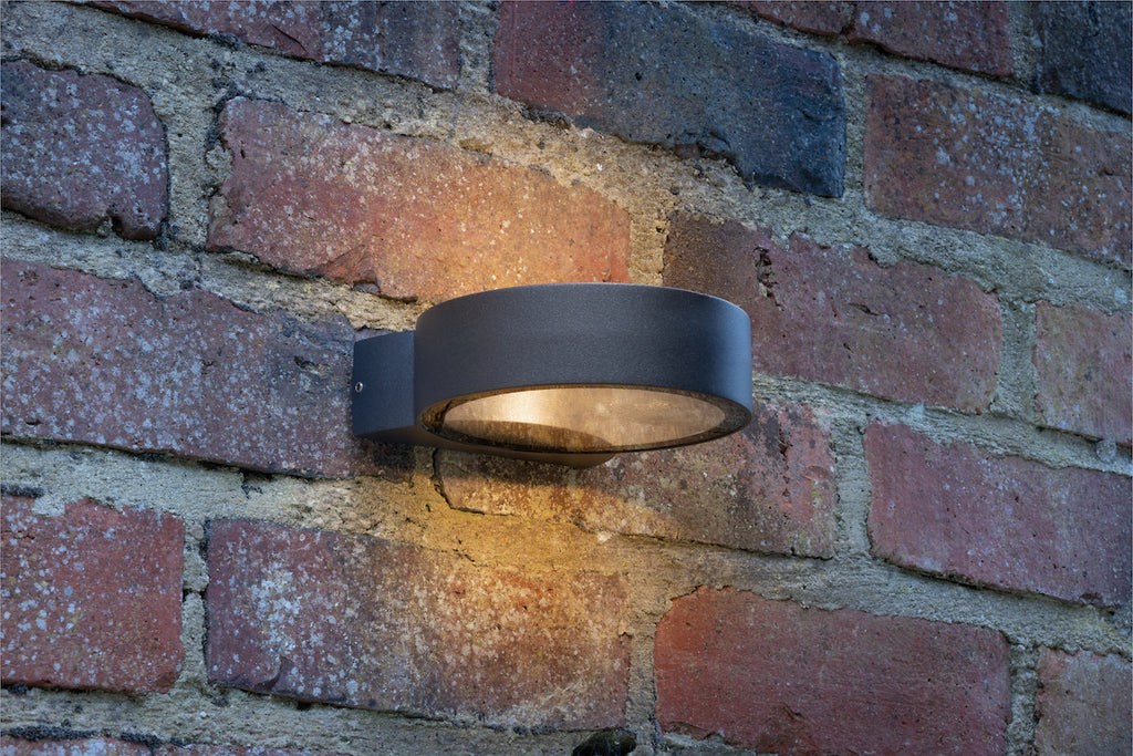 Reon Outdoor Wall Light Matt Grey Glass IP65 LED<br>Matt Grey