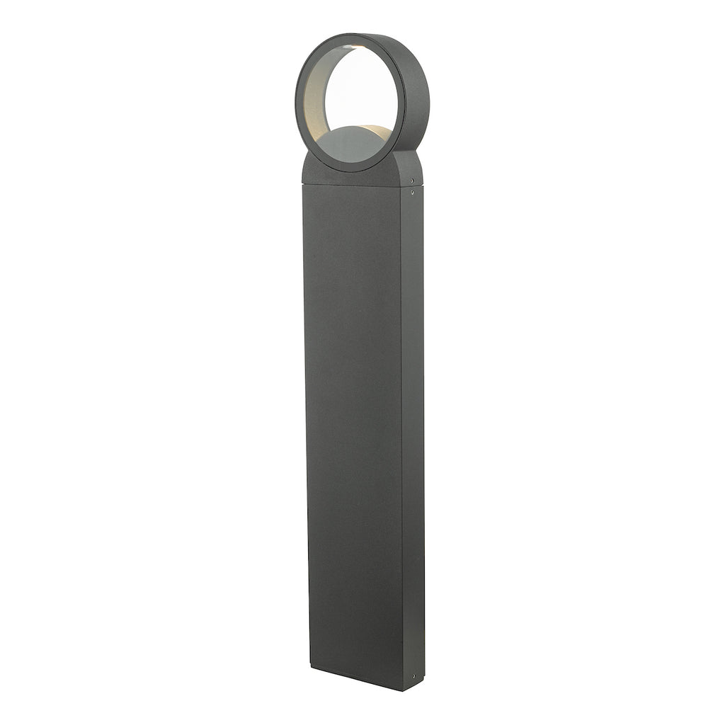 Reon Outdoor Post With Round Light Anthracite IP65 LED<br>Matt Grey
