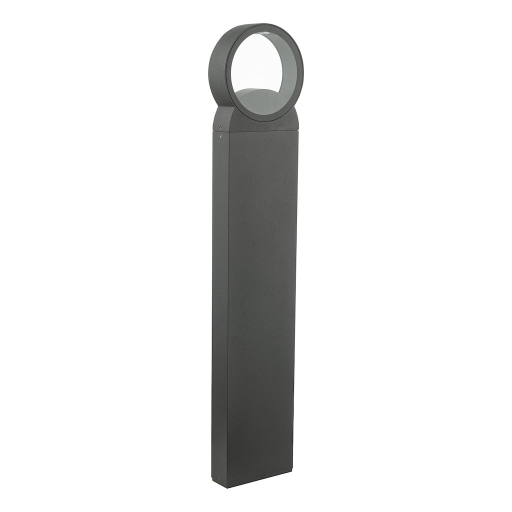 Reon Outdoor Post With Round Light Anthracite IP65 LED<br>Matt Grey