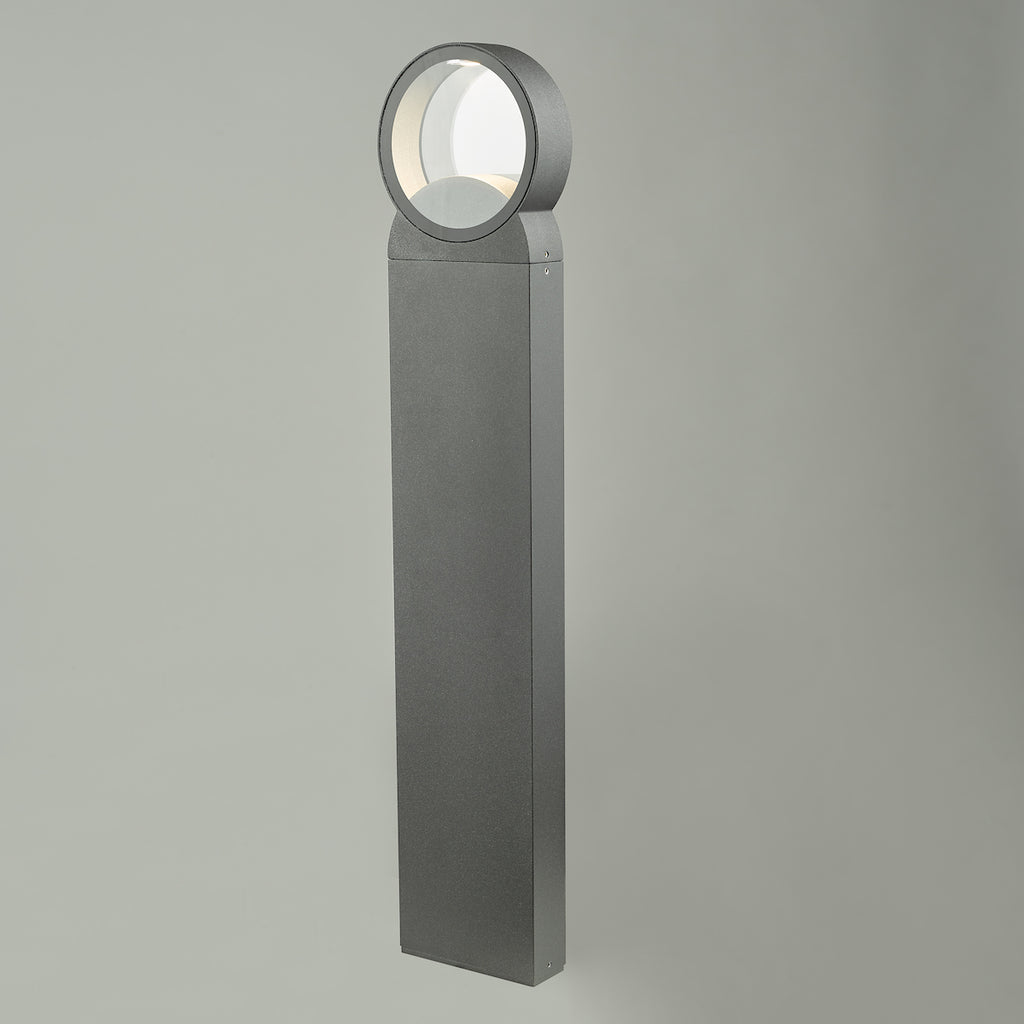 Reon Outdoor Post With Round Light Anthracite IP65 LED<br>Matt Grey