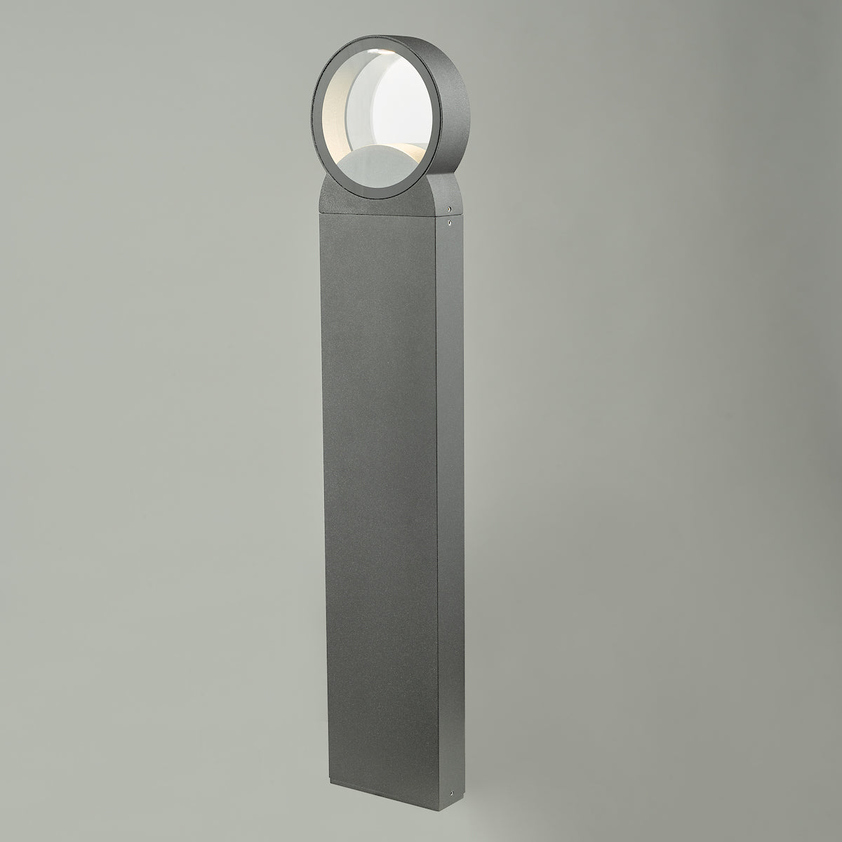 Reon Outdoor Post With Round Light Anthracite IP65 LED<br>Matt Grey