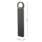 Reon Outdoor Post With Round Light Anthracite IP65 LED<br>Matt Grey